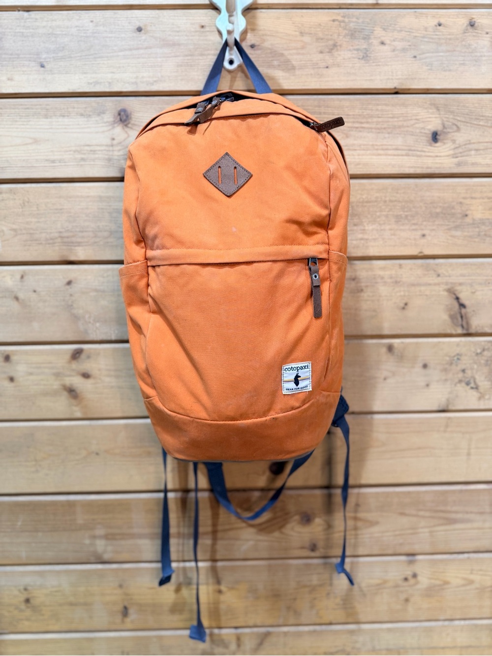 Cotopaxi Kilimanjaro 20L Backpack Orange Canvas Leather Laptop Hiking Daypack